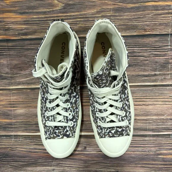 Converse Women's All Star Lugged 2.0 Jacquard High Sand Dune Shoes 10‎ - Picture 7 of 8